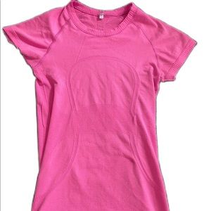 Lululemon Pink Compression Workout Tee